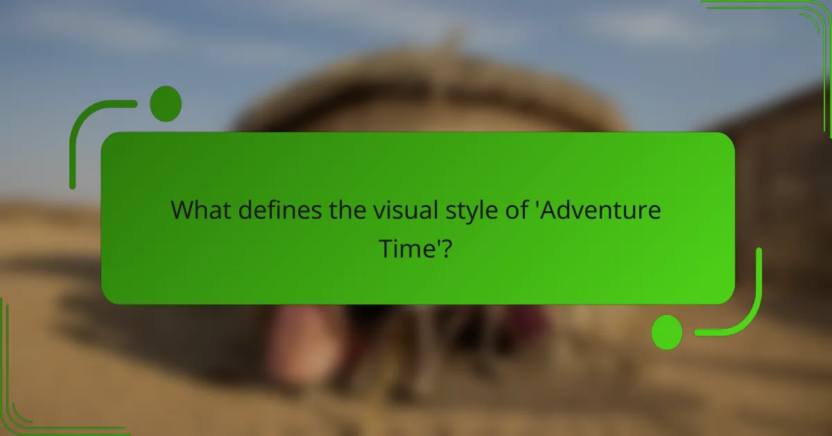 What defines the visual style of 'Adventure Time'?